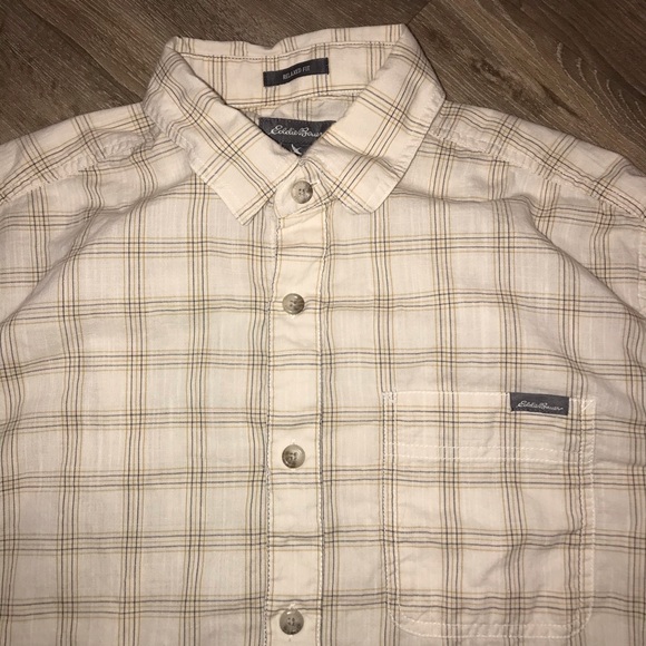 BOGO 2 Eddie Bauer Short Sleeve Plaid Shirt Bundle - Picture 6 of 7